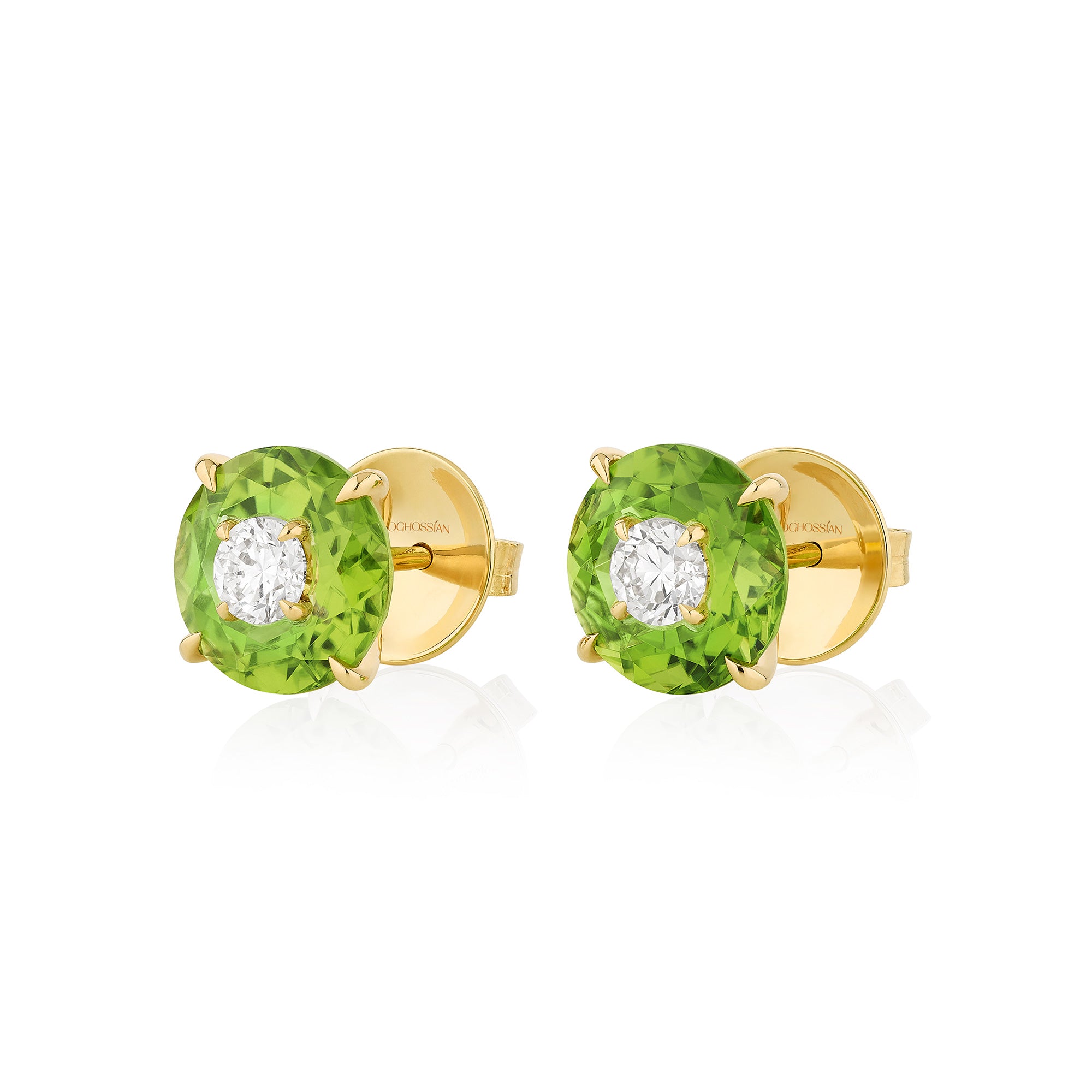 Crush - Diamond and Peridot Earrings