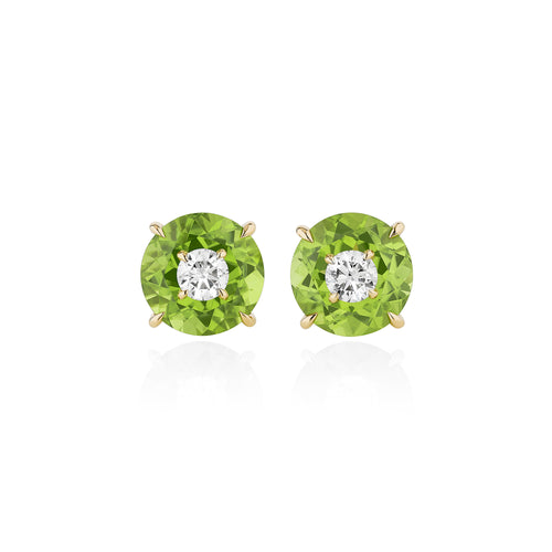 Crush - Diamond and Peridot Earrings