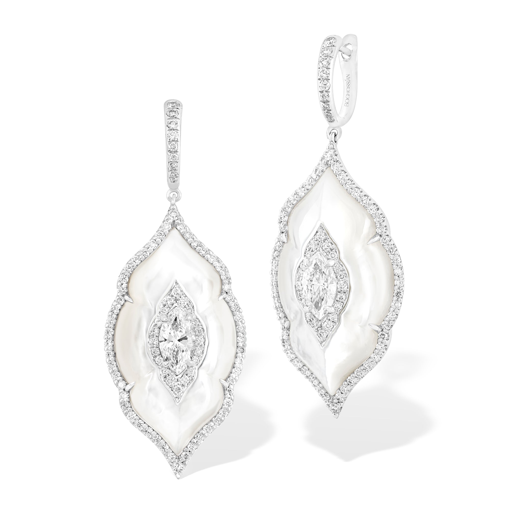 Arches - Diamond and Mother-of-pearl Earrings