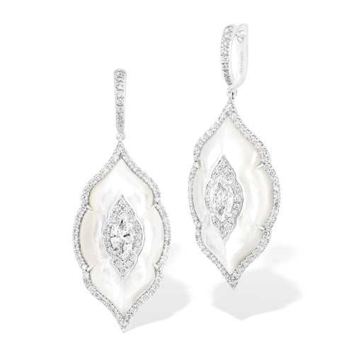 Arches - Diamond and Mother-of-pearl Earrings