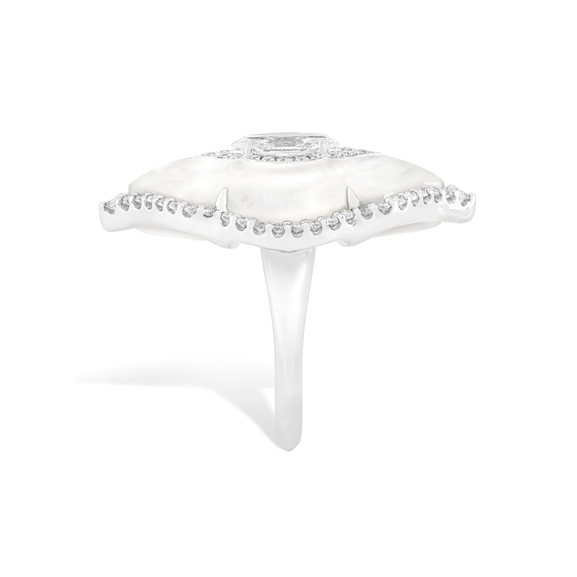 Arches - Diamond and Mother-of-pearl Ring