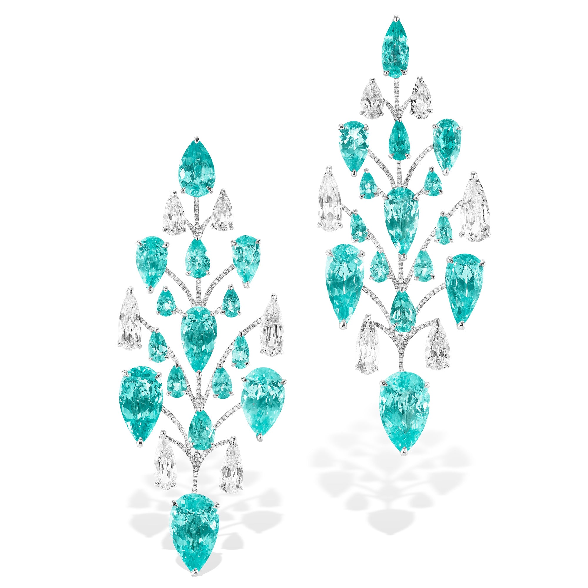High Jewellery - Paraiba and Diamond Earrings