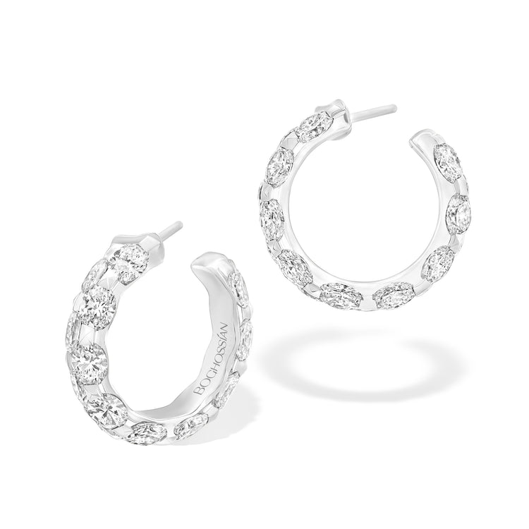 Merveilles Bridal - Oval Diamond Earrings