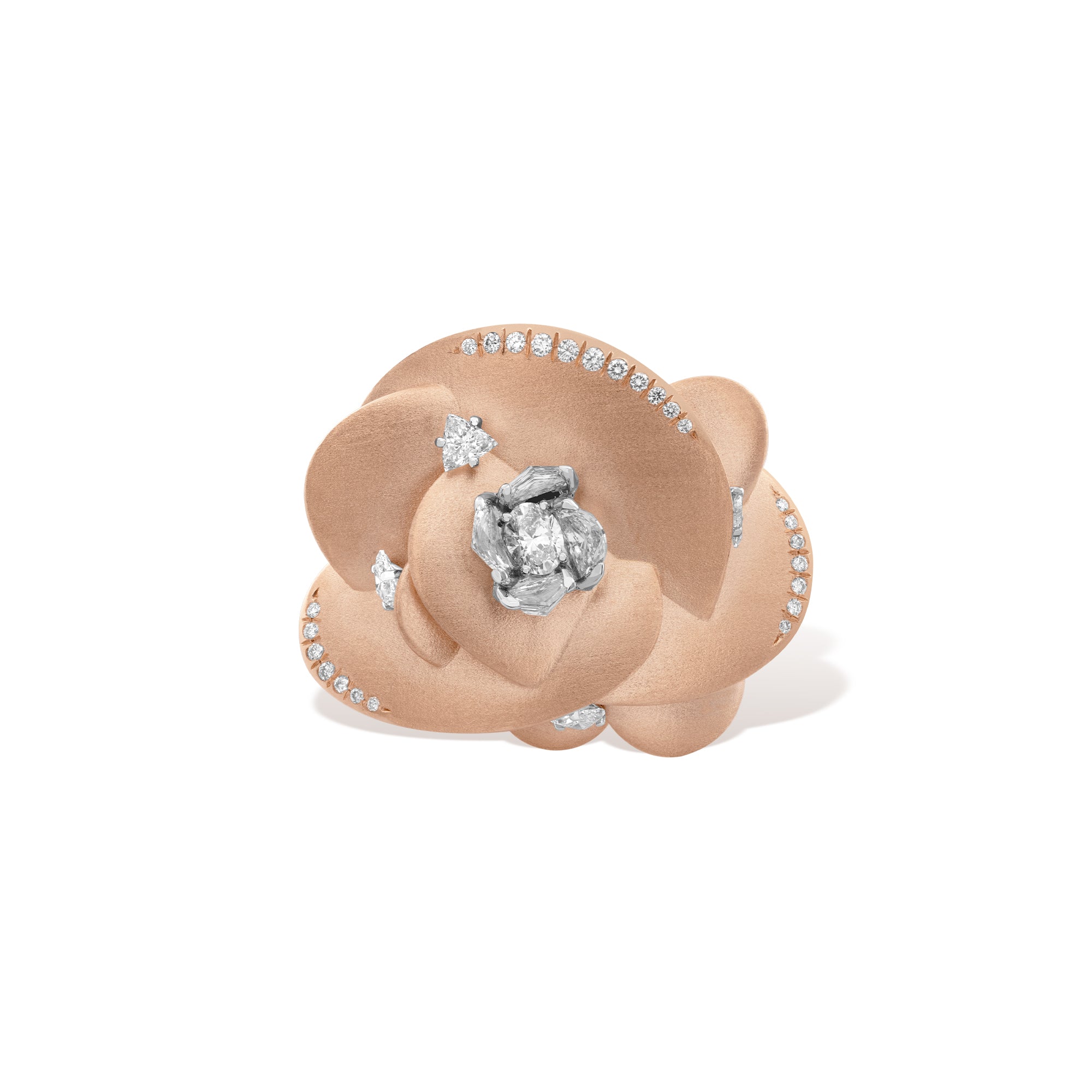 Desert Rose - Rose Gold Diamond Small Ring