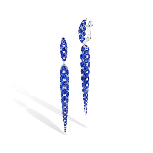 Merveilles Icicle - Sapphire Earrings - Medium