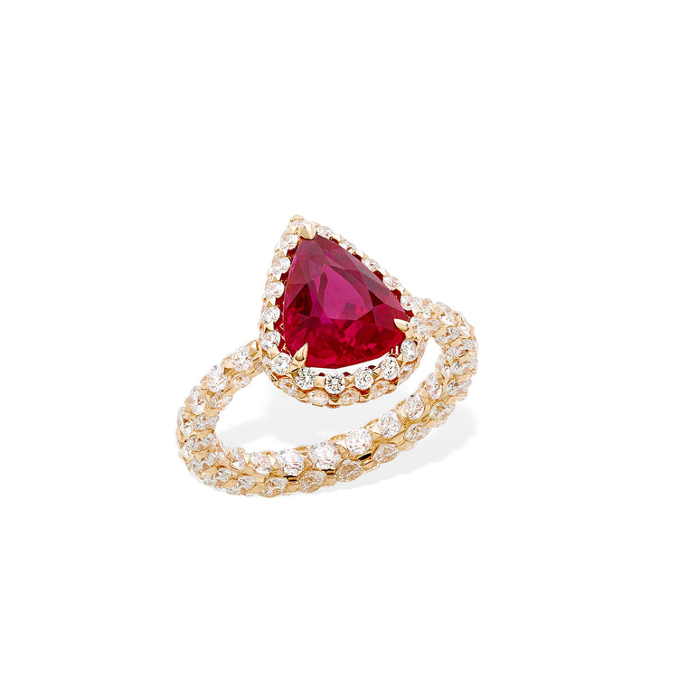 Merveilles Bridal <br>Ruby and Diamond Ring