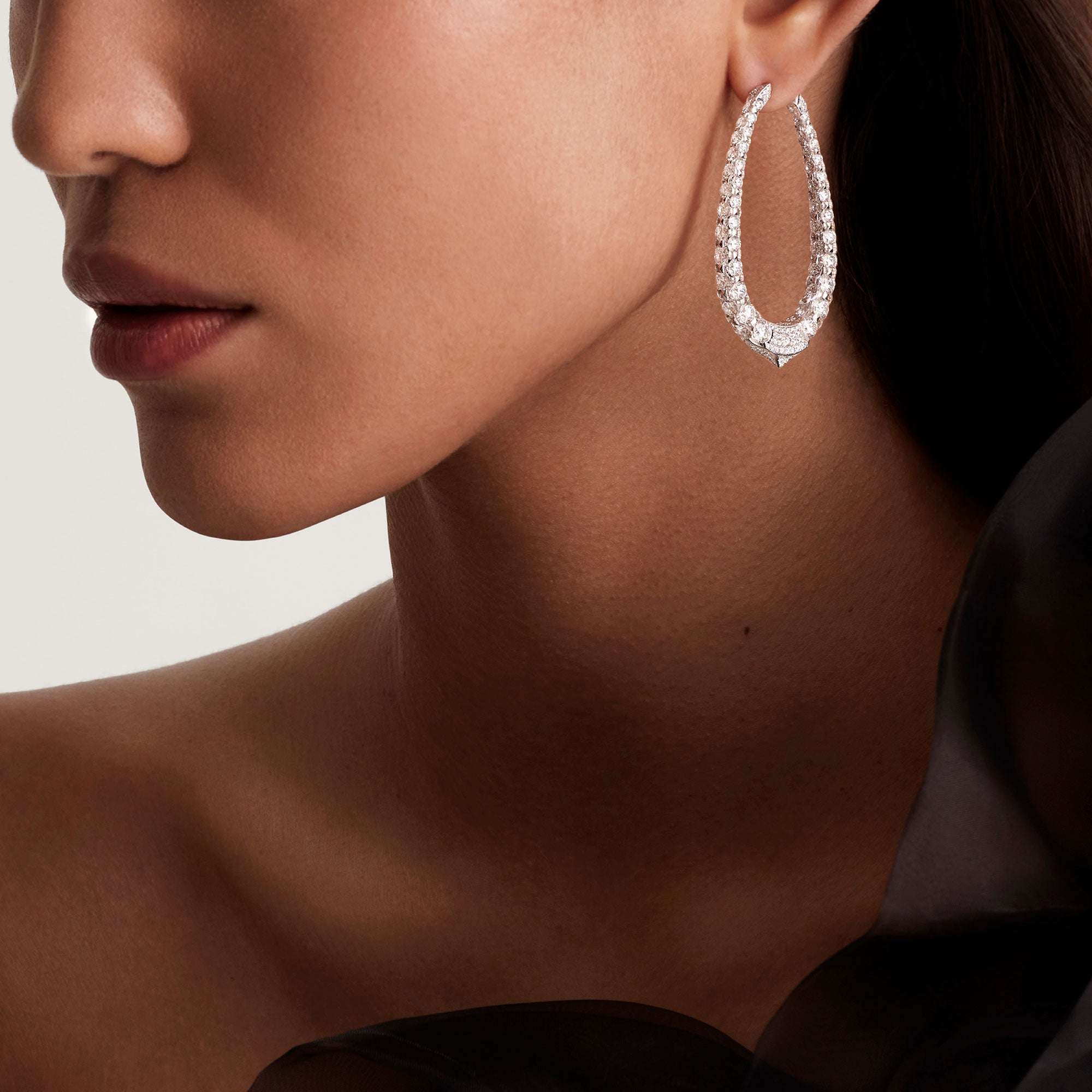 Merveilles Halo - Diamond Earrings - Large