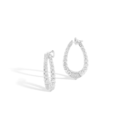 Merveilles Halo - Diamond Earrings - Small