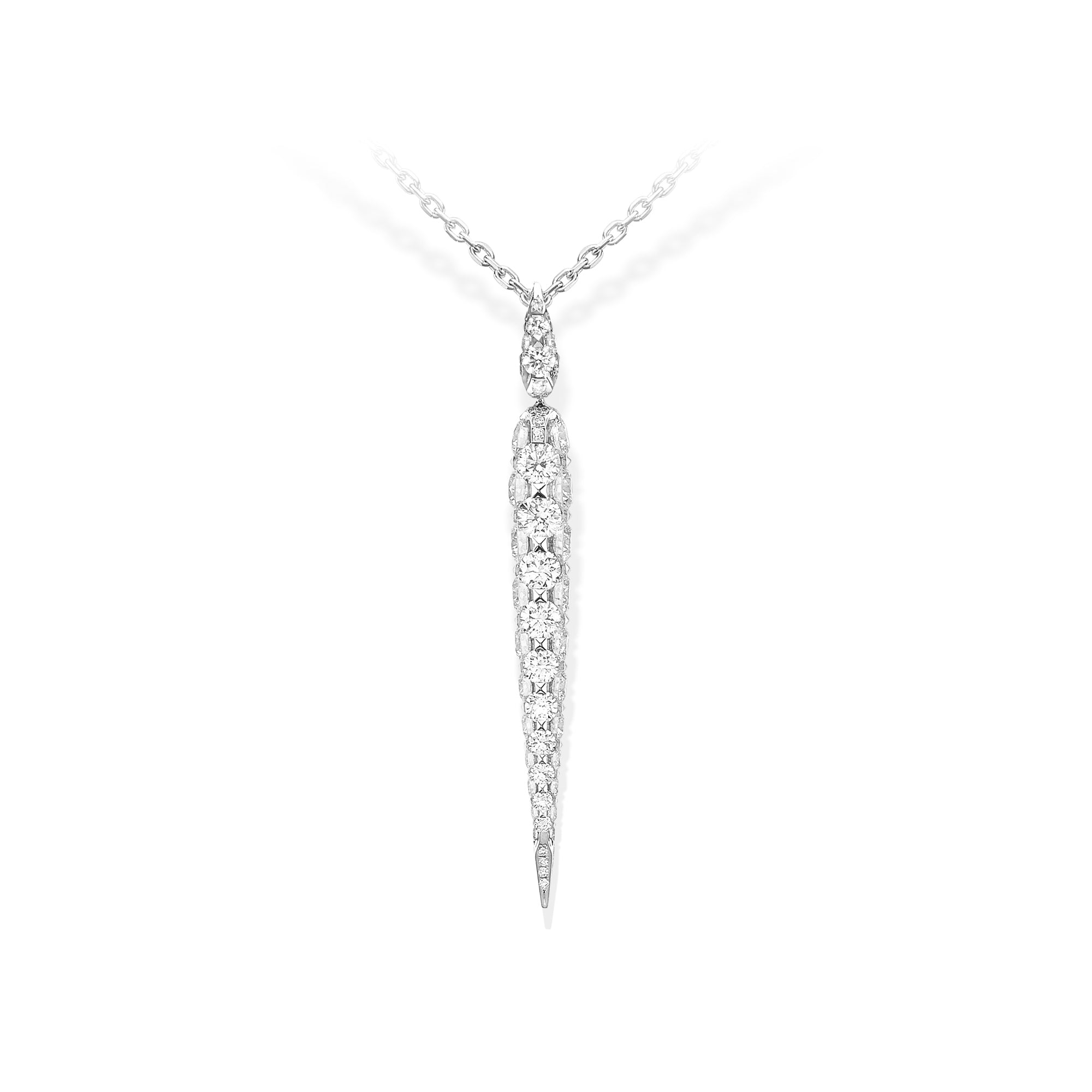 Merveilles Icicle - Diamond Pendant - Medium