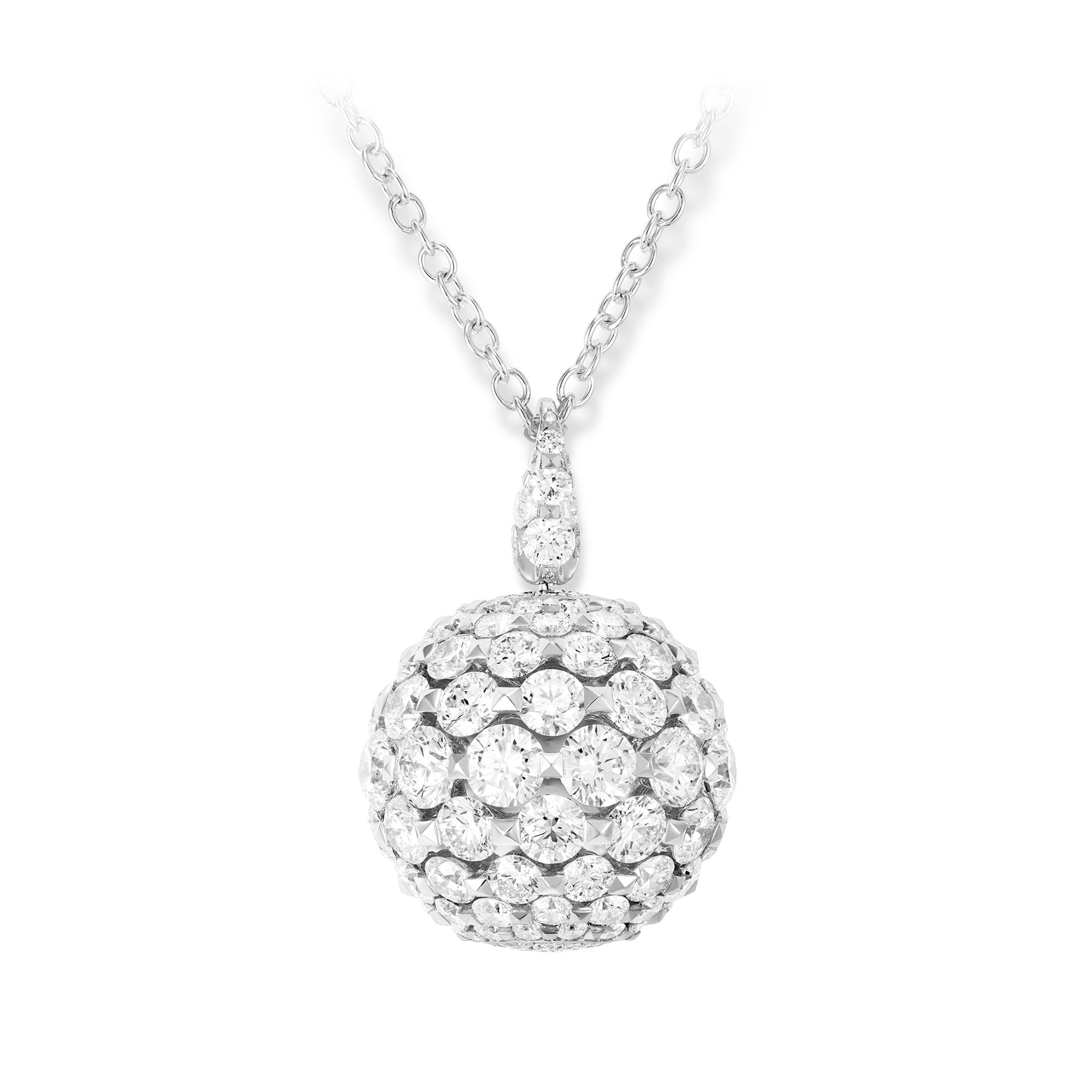 Merveilles Sphere - Diamond Pendant - Large - 18mm
